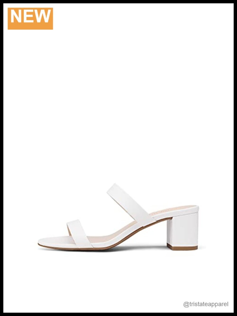 Open Toe Block Heel Mules - Chunky Low Heel Dress Pumps
